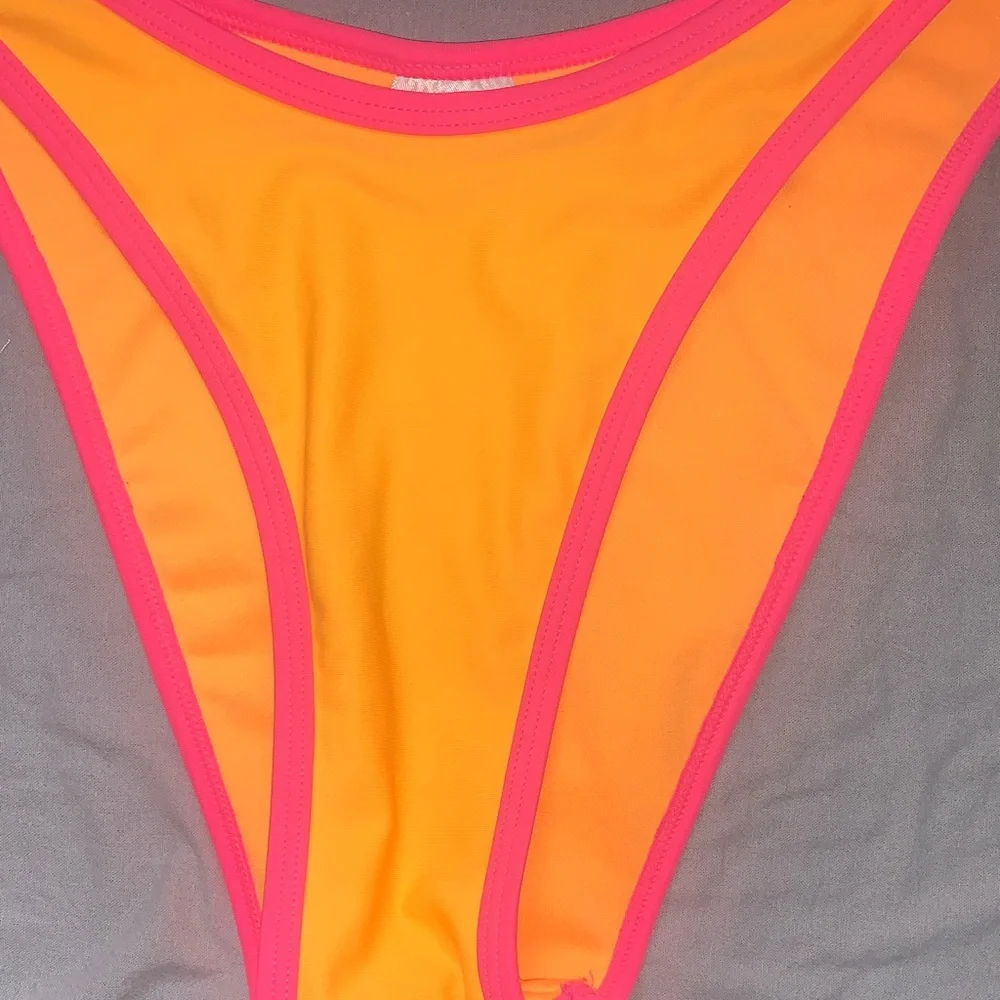 wild fable Neon Yellow Bikini with Hot Pink Trim